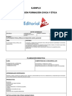 Ejemplo Planeación Formación Civica Y Ética: Datos Generales