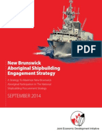 New Brunswick Aboriginal Shipbuilding Engagement Strategy 2014