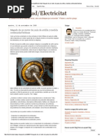 Electricidad - Electricitat - Megado de Un Motor de Jaula de Ardilla y Medida Continuidad Bobinas