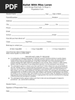 Ballet Registration Form