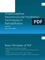 Proprioceptive Neuromuscular Facilitation Techniques in Rehabilitation