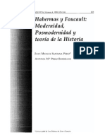 Habermas Foucault Modernidad Posmodernidad de La Historia