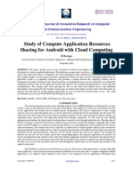 Study of Compute Application Resources Sharing For Android With Cloud Computing