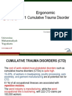 Ergonomic #1 Cumulative Trauma Disorder: Universitas Muhammadiyah Yogyakarta