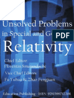 Unsolved Problems Relativity