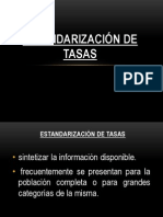 Estandarización de Tasas