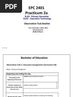 EPC 2401 Practicum 2a: Observation Task Booklet