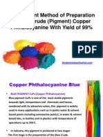 New Solvent Method of Prepn For CuPc With Yield 99%