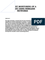 Context Monitoring of A Patient Using Wireless Networks: Abstract