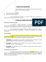 Cesión de Derechos y Contrato de Arendamiento.