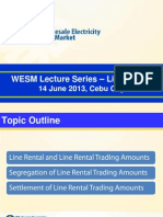 WESM Lecture Series - Line Rental (14 June 2013)