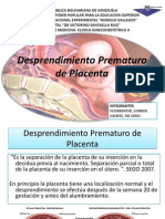 Desprendimiento Prematuro de Placenta