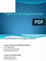 Types of An Organization