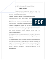 Del Lenguaje de La Deficiencia A Las Escuelas Inclusivas