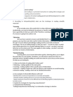 Developmental Reading Is A Systematic Instruction in Reading Skills Strategies and It's Including Spelling and Pronunciation.