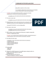 Ccna Command With Explanation: Example