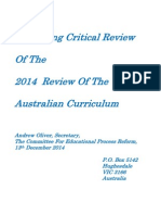 A Panning Critical Review of The Curriculum Review 2014