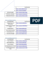 Links To Mathworks Tutorials