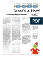 Third Grade's A Hoot!: What's Happening in Our Class?