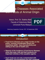 Food Borne Diseases Associated With Foods of Animal Origin