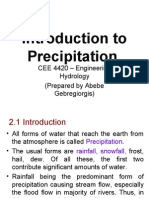 Introduction To Precipitation: CEE 4420 - Engineering Hydrology (Prepared by Abebe Gebregiorgis)