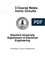 EE113 Course Notes Electronic Circuits