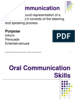 Oral Communication Skills