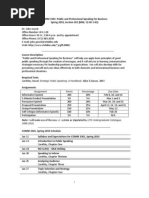 UT Dallas Syllabus For Comm3301.001.10s Taught by John Gooch (jcg053000)