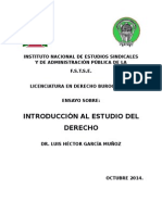 Ensayo Sobre Introduccion Al Estudio Del Derecho