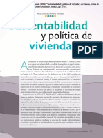 Sustentabilidad y Política de Vivienda en México