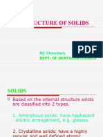 The Structure of Solids: RK Chowdary