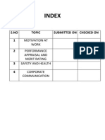 Index: S.No Topic Submitted On Checked On 1 2 3 4