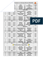 2009-2010 Schedule For Kamloops Womens Basketball: 1-Nov 1-Nov 1-Nov 1-Nov