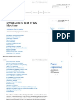 Swinburne's Test of DC Machine - Electrical4u