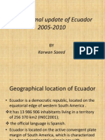 Geo Thermal Update of Ecuador 2005-2010: Karwan Saeed