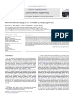 Microwave Freeze Drying of Sea Cucumber (Stichopus Japonicus) 2010 Journal of Food Engineering