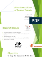 CRM Best Practices: A Case Study of Bank of Baroda