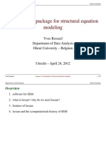 Lavaan: An R Package For Structural Equation Modeling