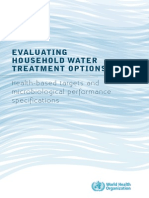 Evaluating Water Treatment