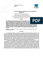 A Survey Study On Soil Compaction Problems For New Methods in Agriculture