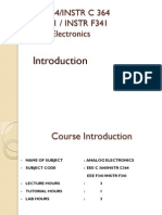 EEE C364/INSTR C 364 EEE F341 / INSTR F341 Analog Electronics