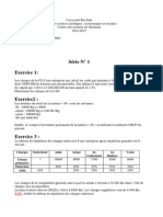 Comptabilité Analytique S3 Serie N - 1 Pr. H. ELkhorchi