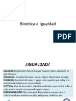 Bioética. Igualdad. Marco Legal