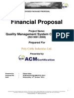 Revised Financial Proposal Including Consultation Service - Poly Cable Industries Ltd.