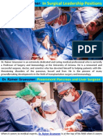 Dr. Rainer Gruessner - in Surgical Leadership Positions