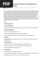 Value Chain Analysis of Super Pure Vegetable Oil Management Essay