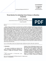 Wood Density For Estimating Forest Biomass in Brazilian Amazonia