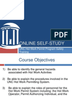 Online Self-Study: UNC Hot Work Permit Program Safety Training