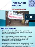 Wrag Report of Activities 2010-14