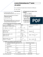 Résumé Du Cours D - Automatique